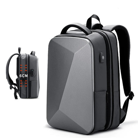 Mochila AntiFurto Impermeável Porta USB Expansível 20L a 35L