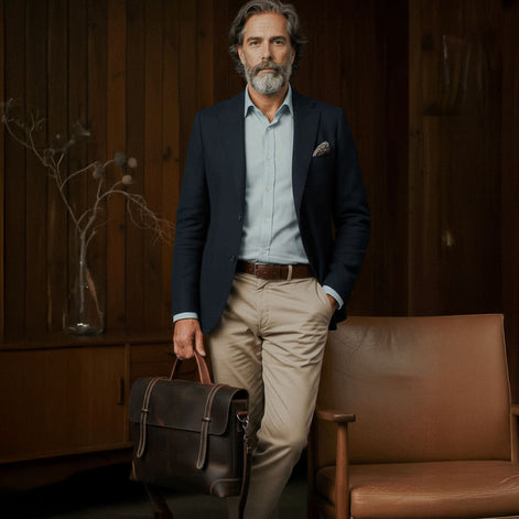 Maleta de Couro Legítimo Executiva Hephaestus