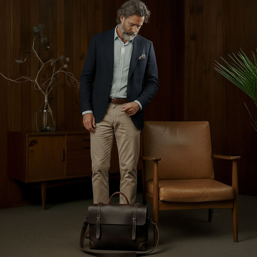 Maleta de Couro Legítimo Executiva Hephaestus