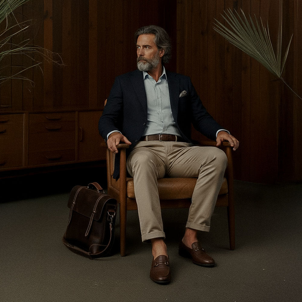 Maleta de Couro Legítimo Executiva Hephaestus