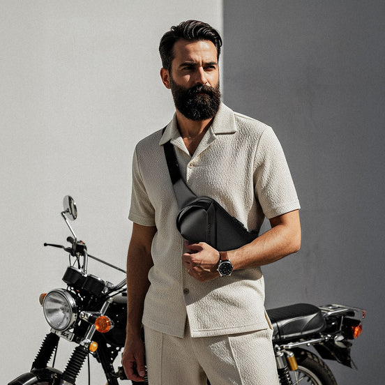 Bolsa Transversal Antifurto Impermeável Masculina