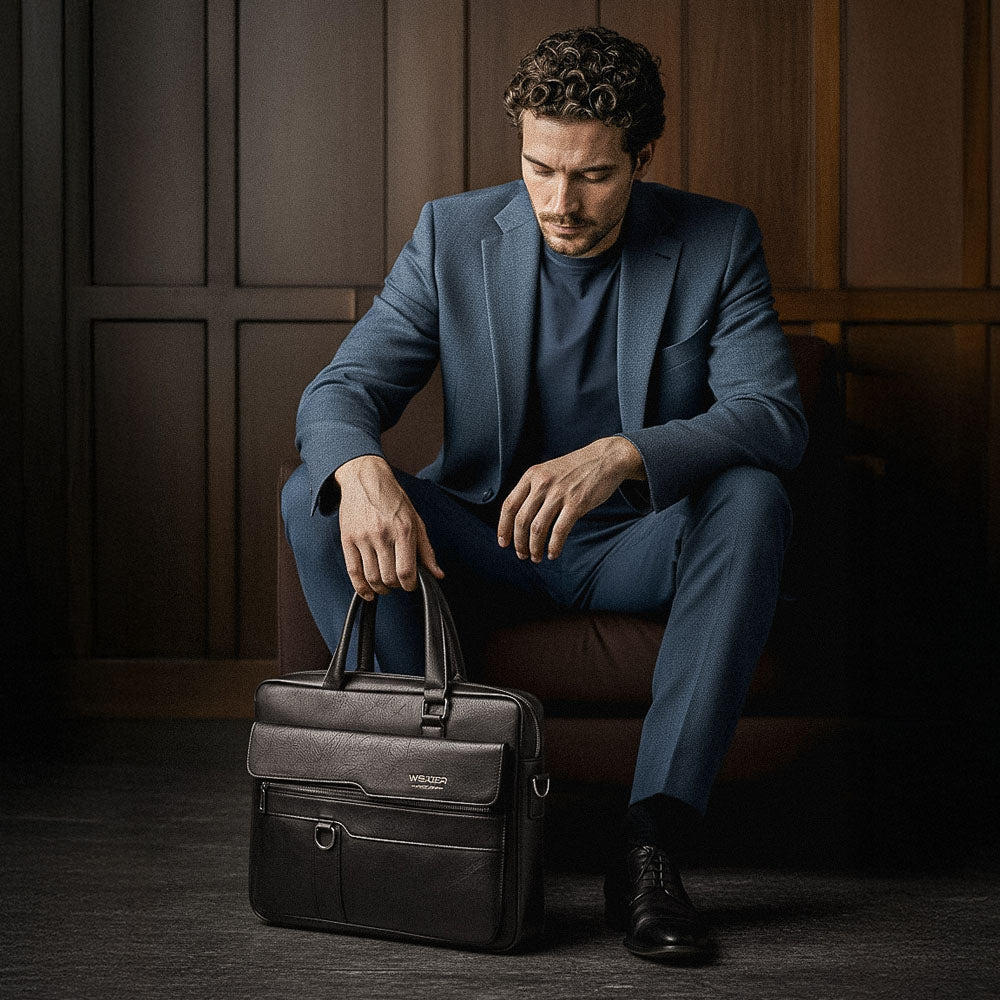 Maleta Empresarial de Couro Hephaestus