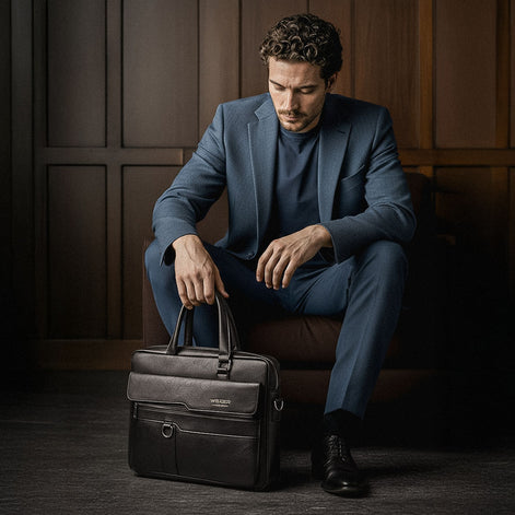 Maleta Empresarial de Couro Hephaestus