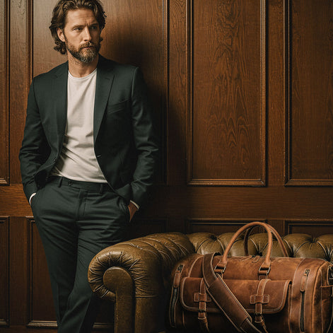 Mala Bolsa de Couro Legítimo Hephaestus Atlas