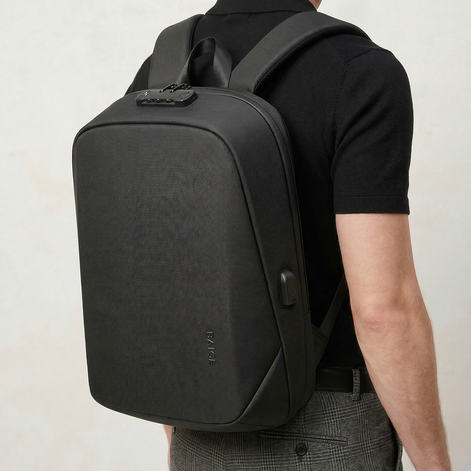 Mochila Antifurto Impermeável com Senha e Porta USB