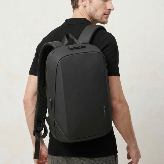 Mochila Antifurto Impermeável com Senha e Porta USB